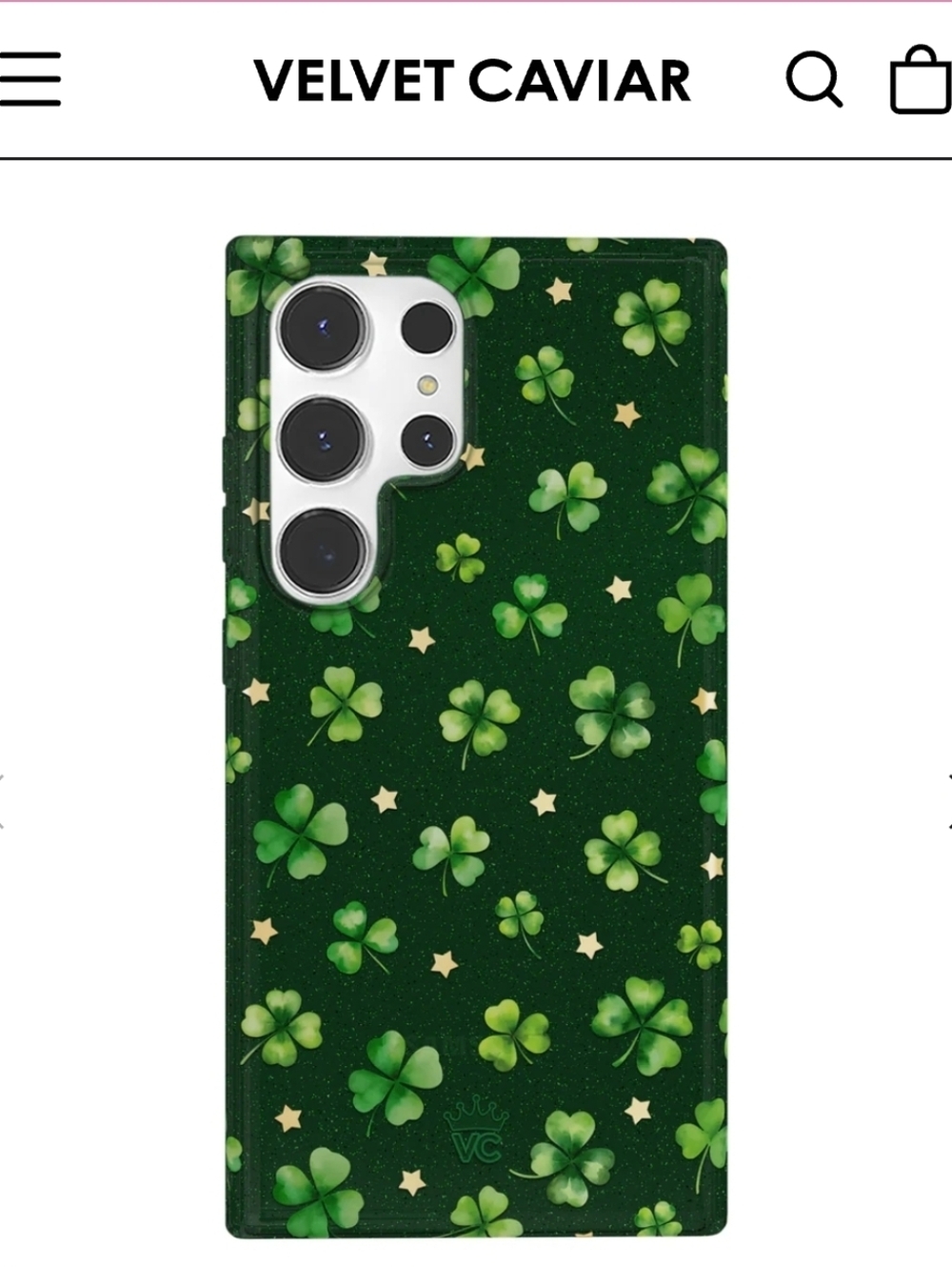 Velvet Caviar phone case for Samsung Galaxy S24 Ultra.